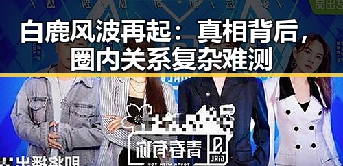 白鹿风波再起:真相背后,圈内关系复杂难测